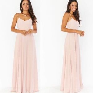 Show Me Your Mumu Faith Maxi Dress Bridesmaids Dress Dusty Blush Bridal Small